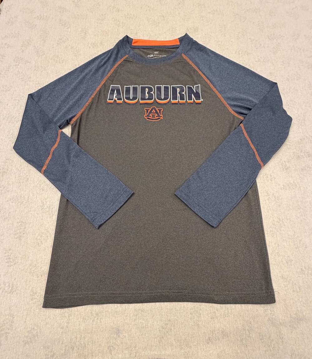 Colosseum Auburn Tigers Men's Long Sleeve Raglan Graphic Shirt